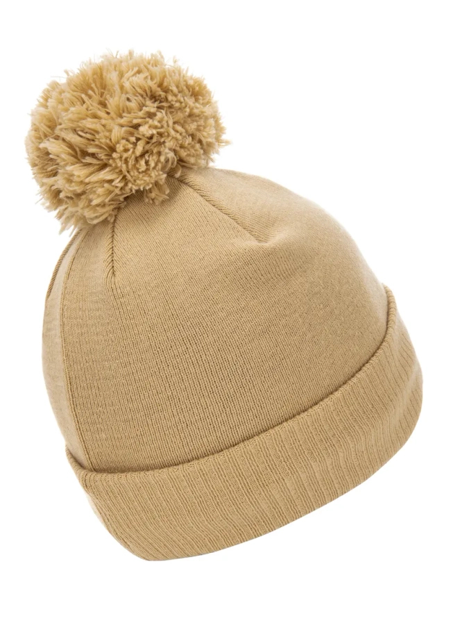 Czapka zimowa Pit Bull Small Logo Beanie Bubbles beżowa