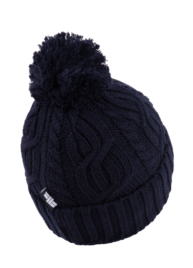 Czapka zimowa z pomponem Pit Bull Snow Crew Beanie Bubble granatowa