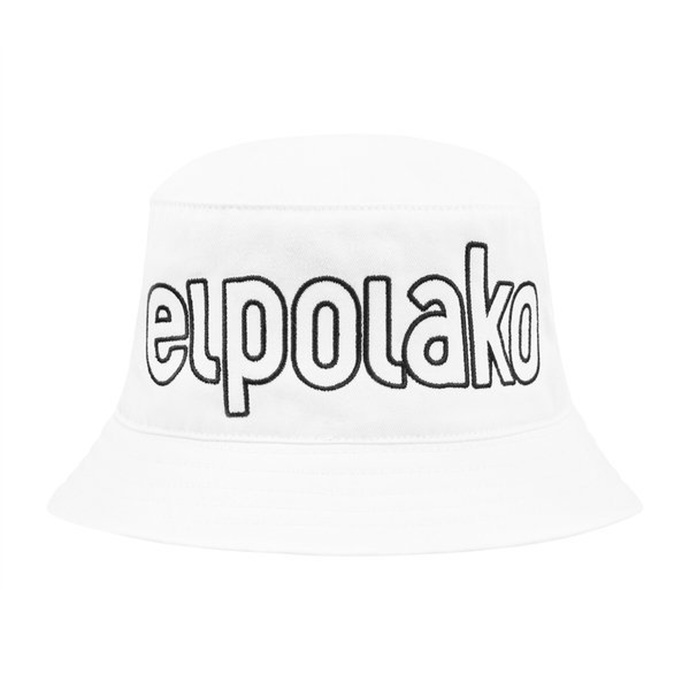 Kapelusz El Polako Bucket Hat Outline white