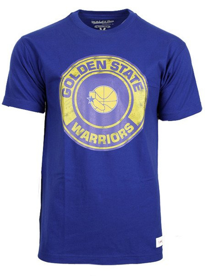 Koszulka T-Shirt Mitchell & Ness Tonal Floral Tee Golden State Warriors blue