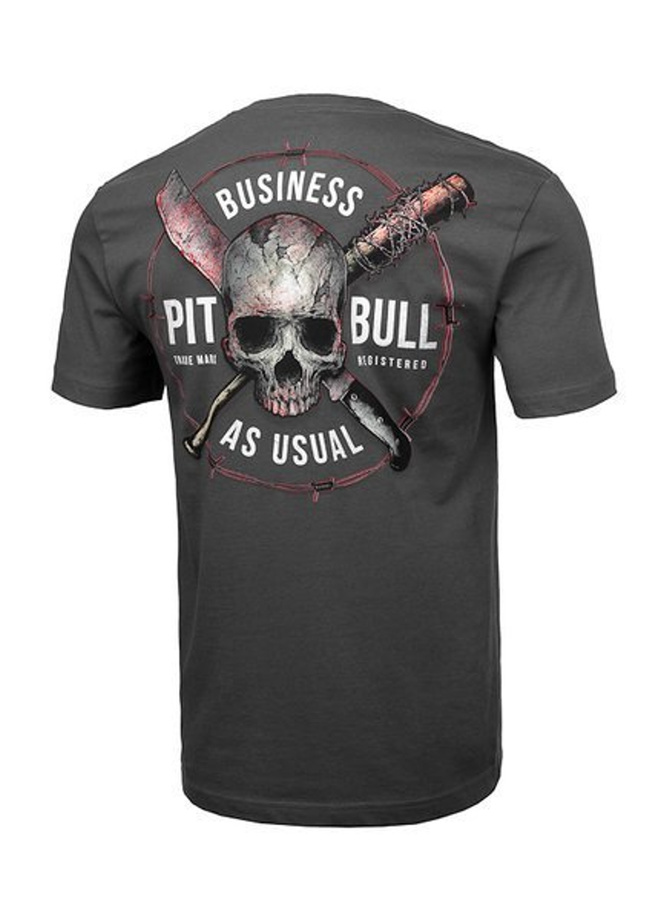 Koszulka T-Shirt Pit Bull Business As Usual graphite