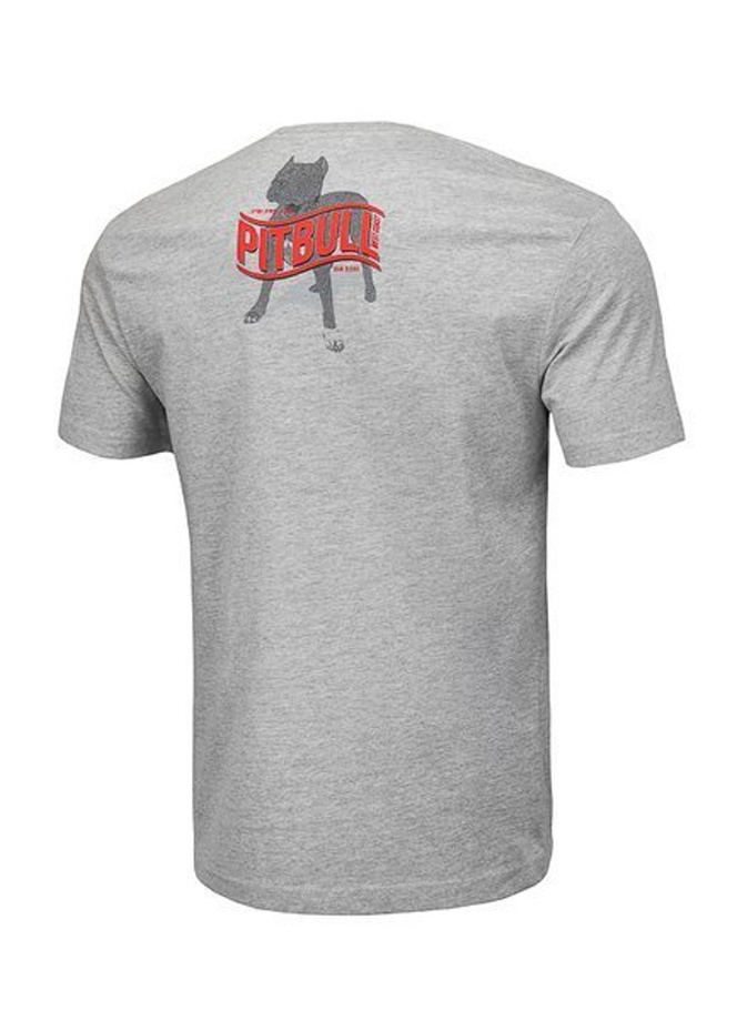 Koszulka T-Shirt Pit Bull California Dog grey melange