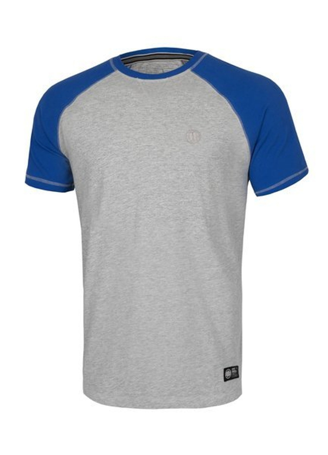 Koszulka T-Shirt Pit Bull Small Logo 210 grey/royal blue