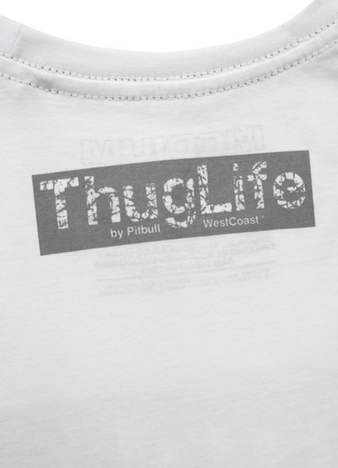 Koszulka T-Shirt Pit Bull Thug Life IV white