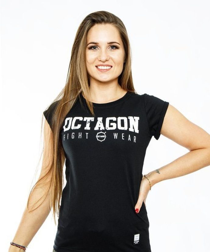 Koszulka T-Shirt damski Octagon Fight Wear black