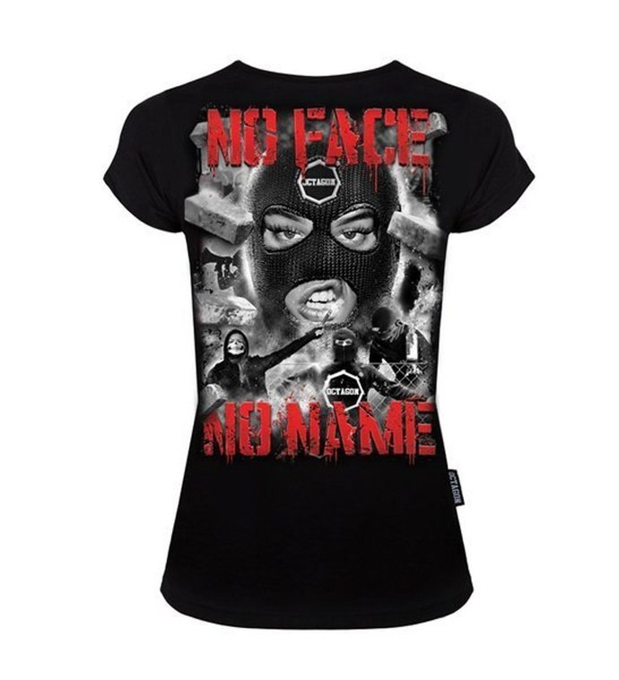 Koszulka T-Shirt damski Octagon No Face No Name czarna