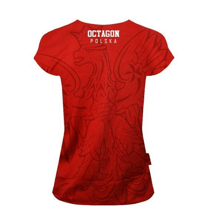 Koszulka T-Shirt damski Octagon Polska red