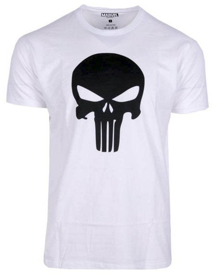 Koszulka T-shirt MARVEL Punisher Logo white