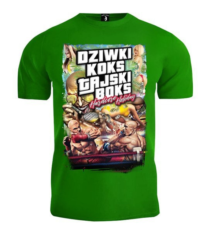 Koszulka T-shirt Public Enemy Dziwki Koks Tajski Boks 2 green