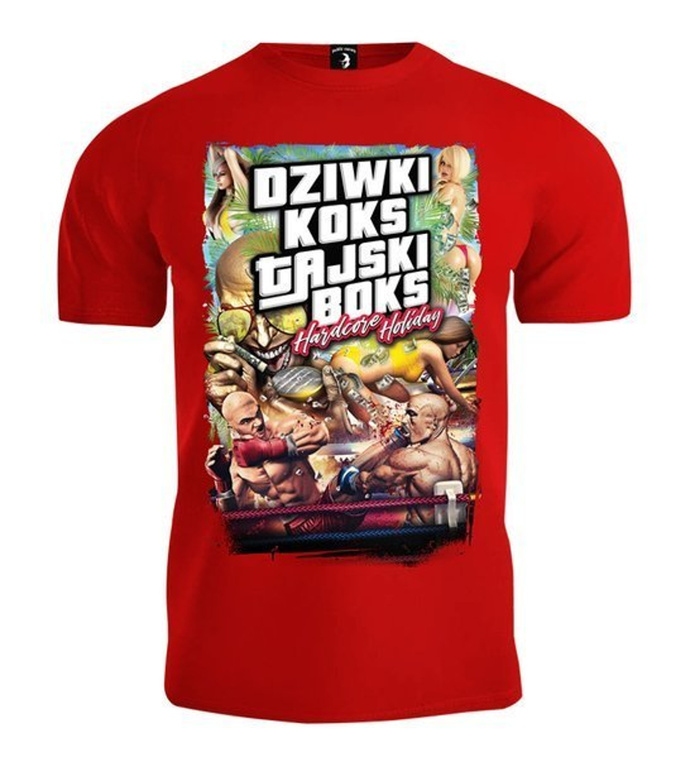 Koszulka T-shirt Public Enemy Dziwki Koks Tajski Boks 2 red