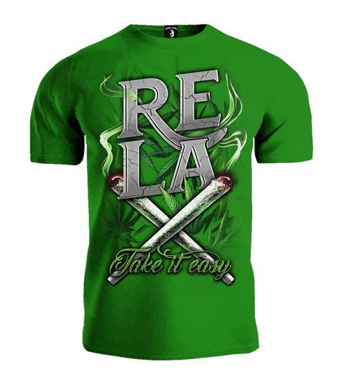 Koszulka T-shirt Public Enemy Relax Take it Easy green