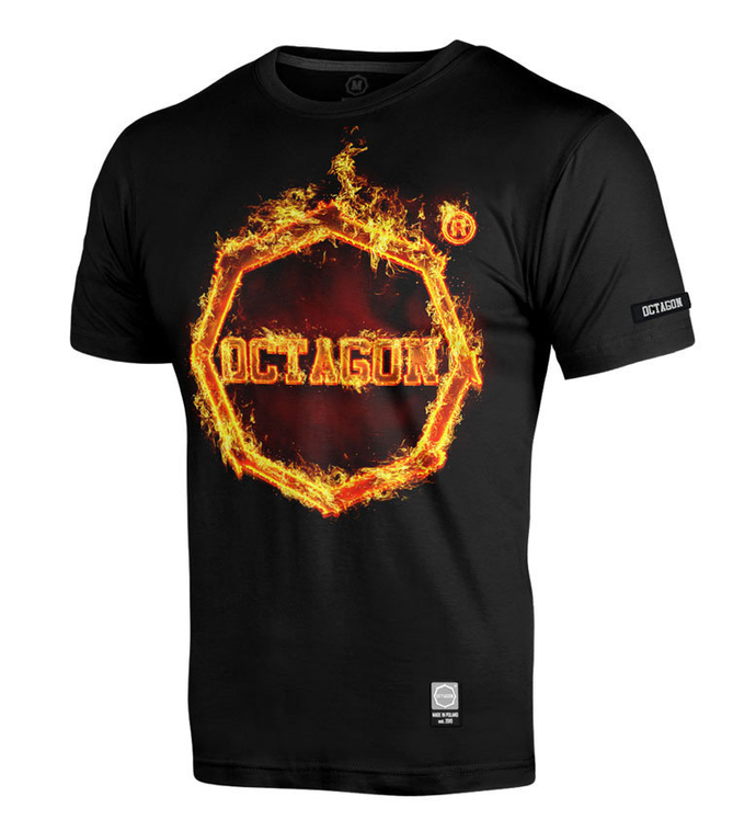 Koszulka T-shirt męski Octagon In Fire czarna