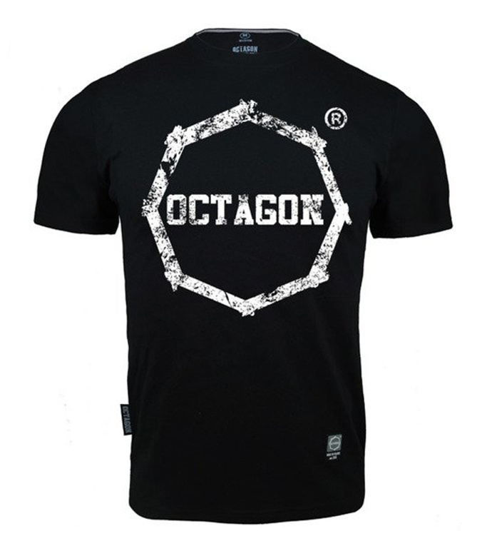 Koszulka T-shirt męski Octagon Smash Logo black