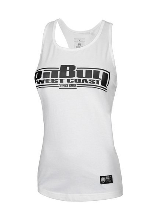 Koszulka Tank Top damski Pitbull Classic Boxing white