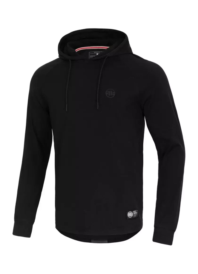Koszulka longsleeve męski Pit Bull Pitbull Hilltop Spandex hooded czarny