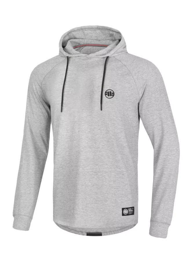 Koszulka longsleeve męski Pit Bull Pitbull Hilltop Spandex hooded szary