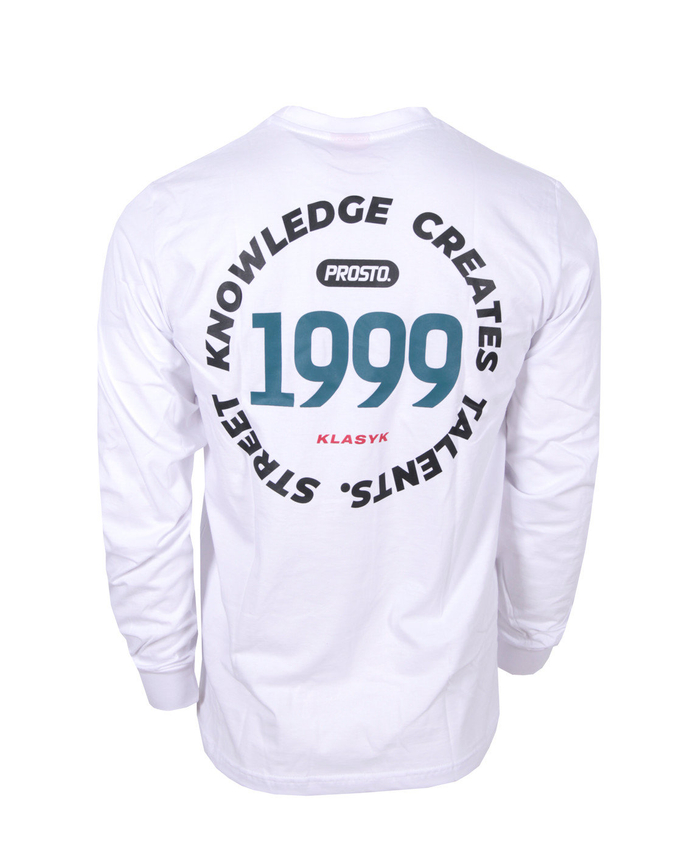 Koszulka longsleeve męski Prosto Klasyk Cons biały