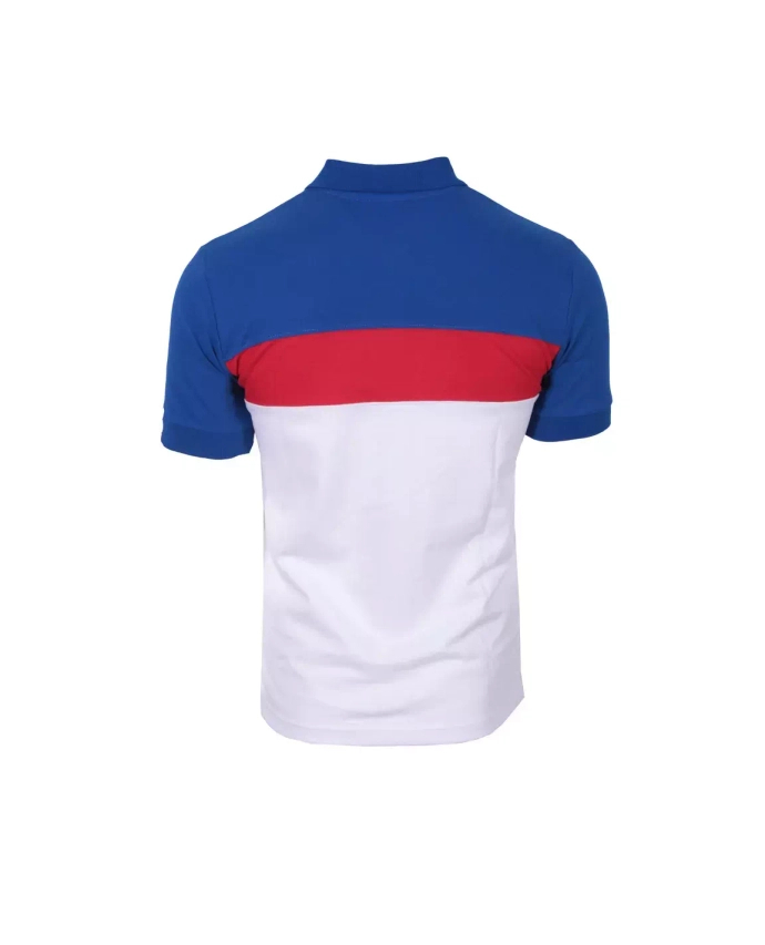 Koszulka męska Polo t-shirt Street Autonomy Laur biała/niebieska/czerwona
