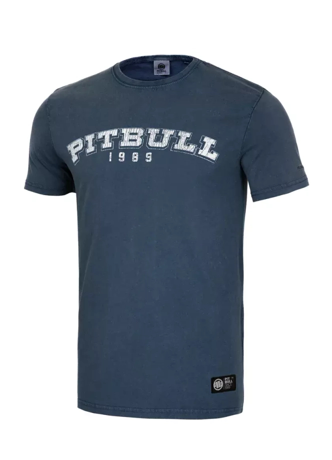Koszulka męska T-Shirt Pit Bull Pitbull Denim Washed Born In 1989 niebieska