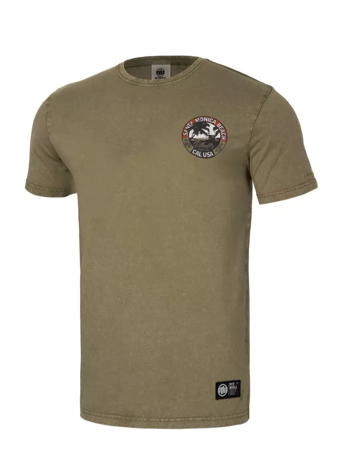 Koszulka męska T-Shirt Pit Bull Pitbull Oceanside brązowy