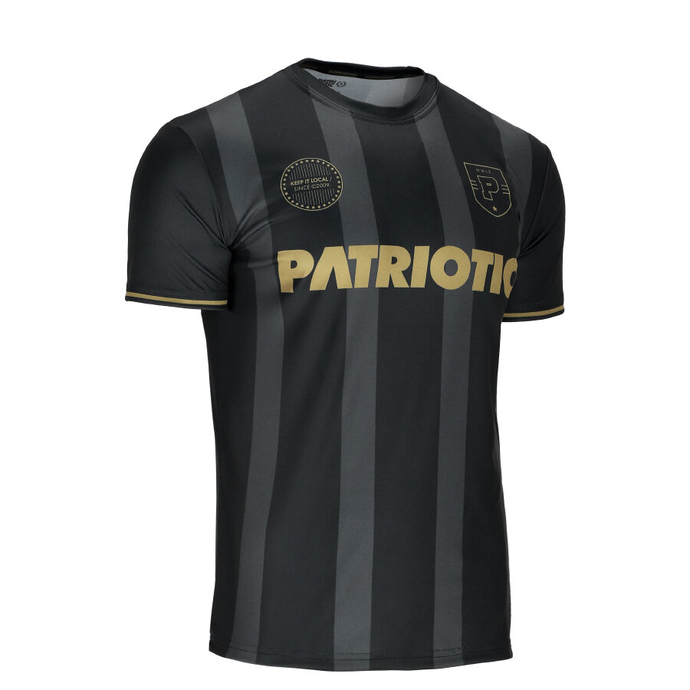 Koszulka męska T-shirt Patriotic College Football Gold czarny