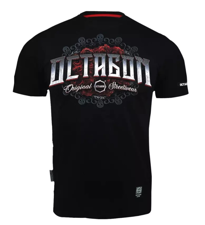 Koszulka męska T-shirt męski Octagon Santa Muerte czarna