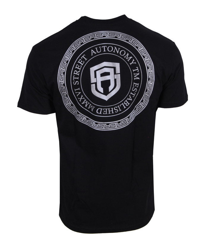 Koszulka męska t-shirt Street Autonomy Rich czarna/srebrna