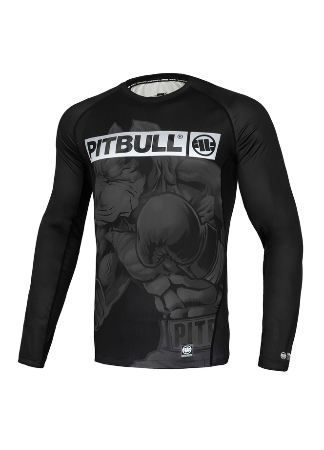 Koszulka rashguard Pit Bull Pitbull Master of Boxing Hilltop Longsleeve czarna