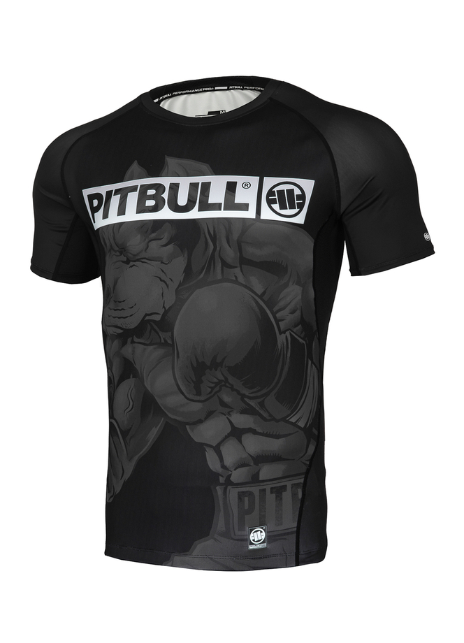 Koszulka rashguard Pit Bull Pitbull Shortsleeve Master Of Boxing czarna