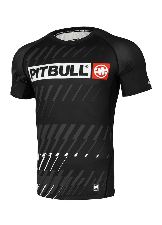 Koszulka rashguard Pit Bull Pitbull Shortsleeve Street Dog czarna