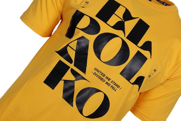 Koszulka t-shirt El Polako Letters yellow