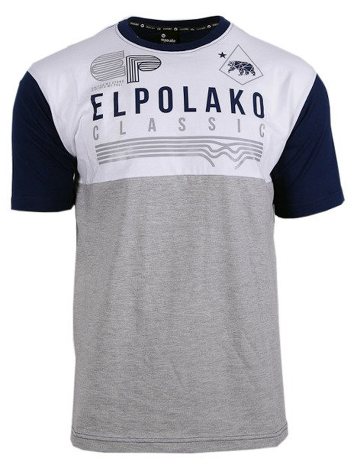 Koszulka t-shirt El Polako RP EP grey/navy