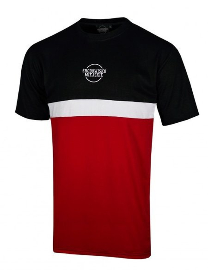 Koszulka t-shirt Środowisko Miejskie Triple black/white/red