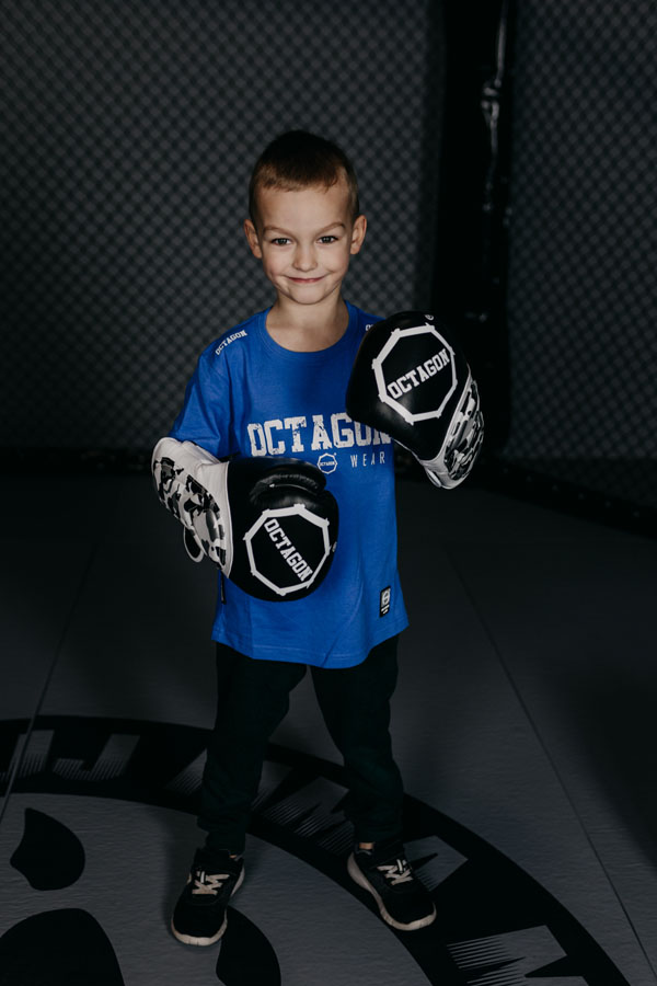 Koszulka t-shirt dziecięcy Octagon Fight Wear niebieski