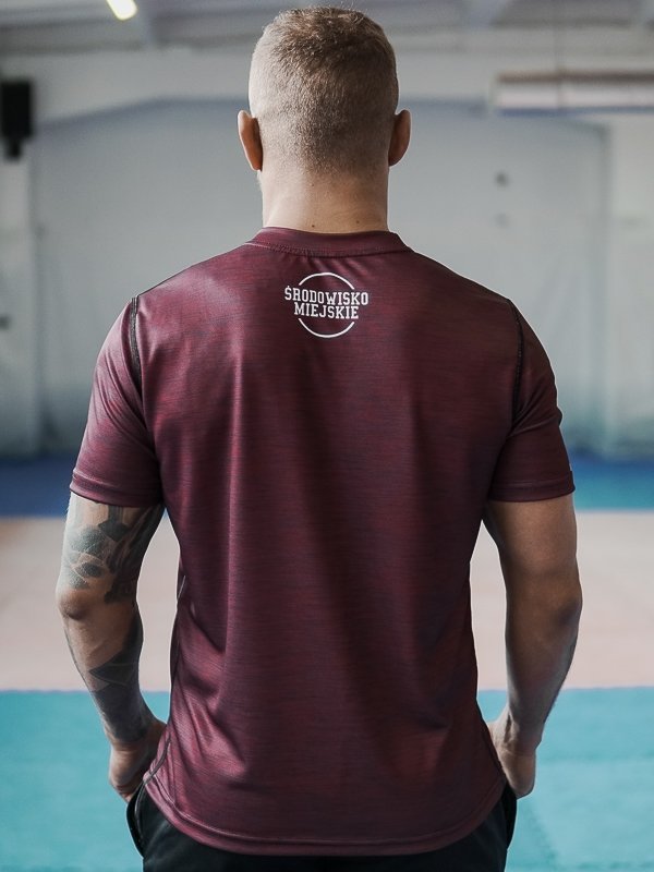 Koszulka techniczna Środowisko Miejskie Mesh Laur burgundy