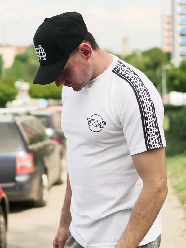 Koszulka unisex t-shirt Środowisko Miejskie Lampas biała