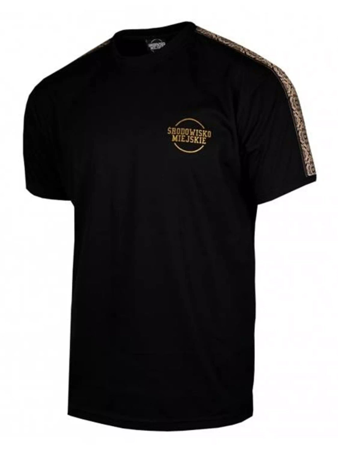 Koszulka unisex t-shirt Środowisko Miejskie Lampas czarny/złoty