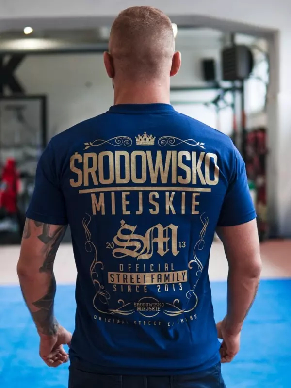 Koszulka unisex t-shirt Środowisko Miejskie Theme granat