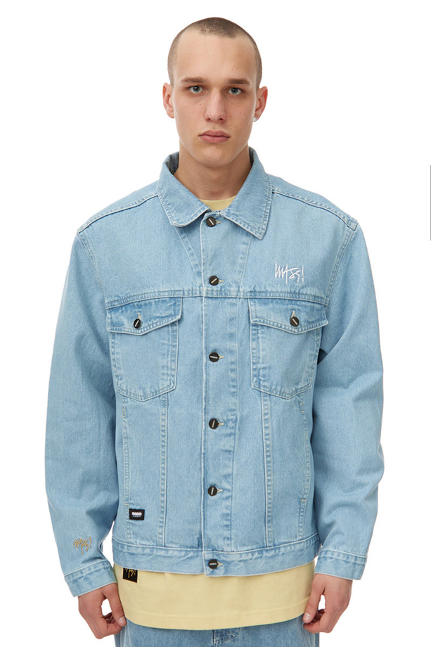 Kurtka jeansowa męska Mass Signature Denim Light Blue niebieska