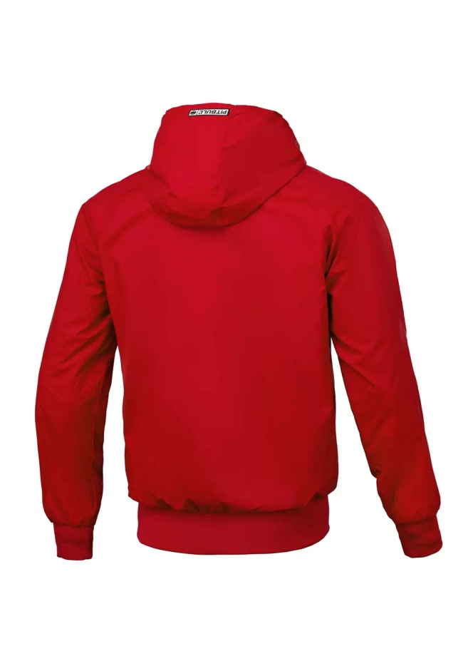 Kurtka męska wiosenna Pit Bull Athletic Logo Nylon Jacket wiatrówka czerwona