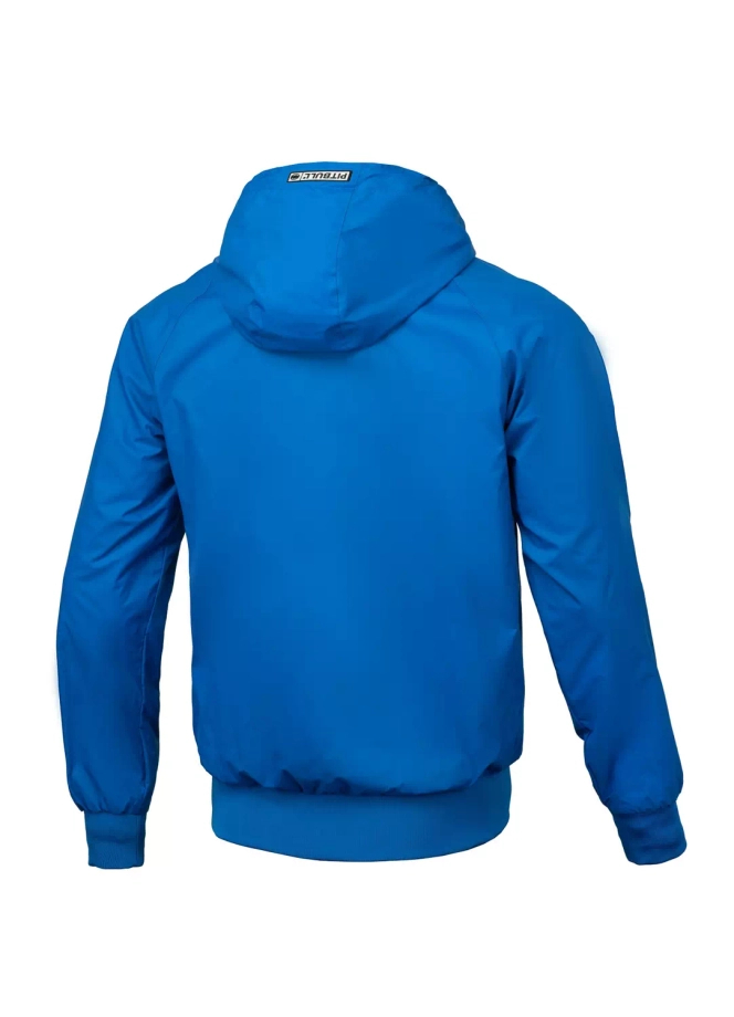 Kurtka męska wiosenna Pit Bull Athletic Logo Nylon Jacket wiatrówka niebieska