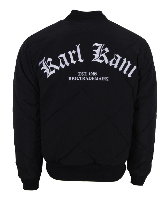 Kurtka przejściowa unisex Karl Kani KK Old English Quilted Bomber czarna