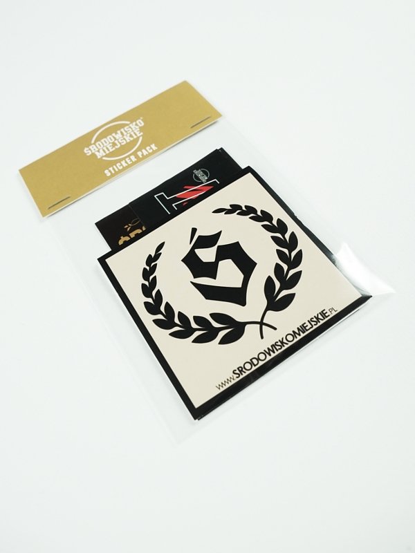 Pakiet wlepek Środowisko Miejskie Classic naklejki Stickers Pack złote