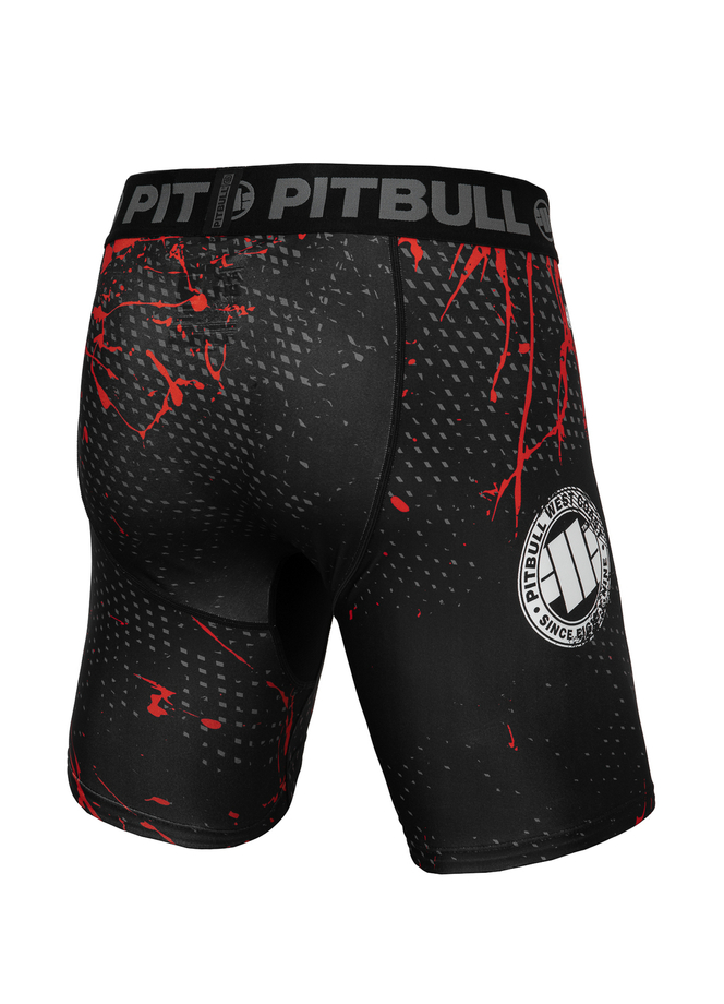 Spodenki szorty sportowe Pit Bull Pitbull Compression Blood Dog 2 czarne
