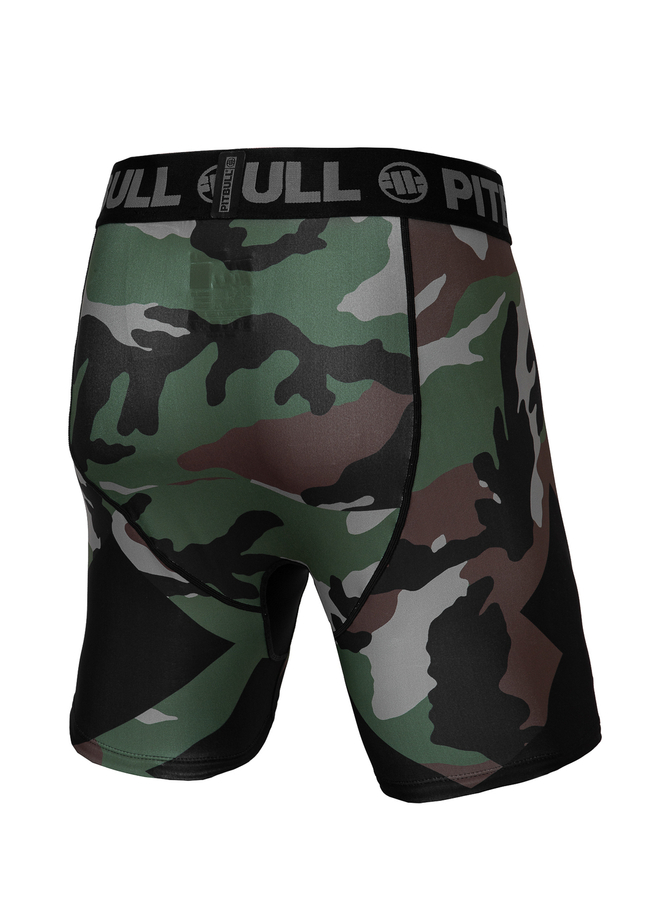 Spodenki szorty sportowe Pit Bull Pitbull Compression Cross Camo Woodland camo