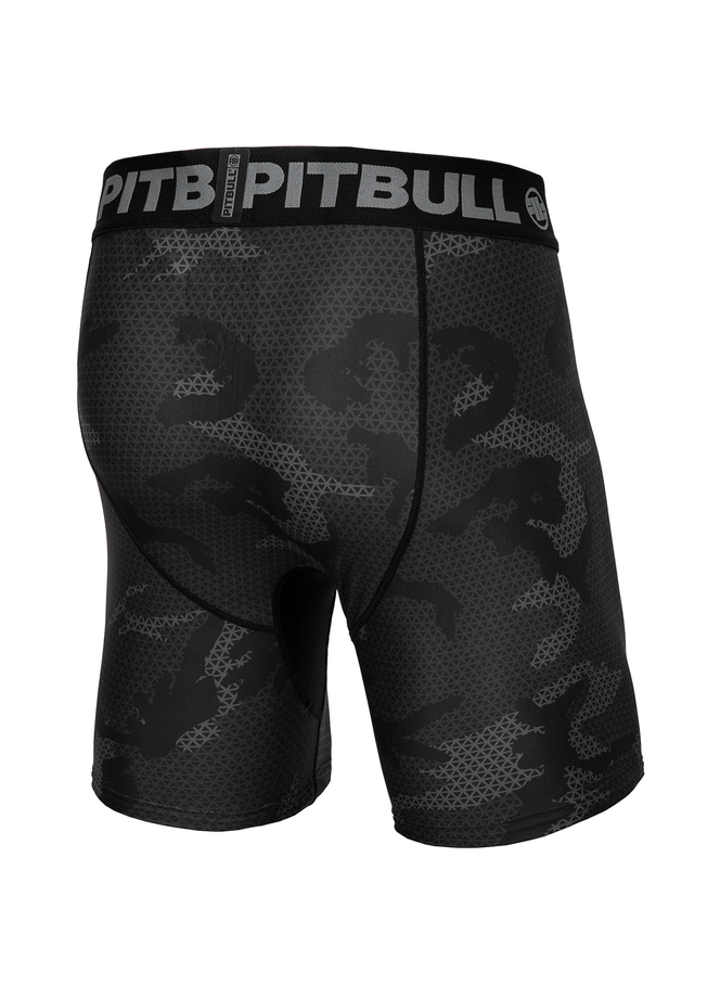 Spodenki szorty sportowe Pit Bull Pitbull Compression Net Camo Hilltop 2 czarne