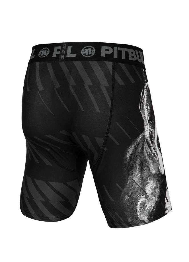 Spodenki szorty sportowe Pit Bull Pitbull Compression Street dog czarne