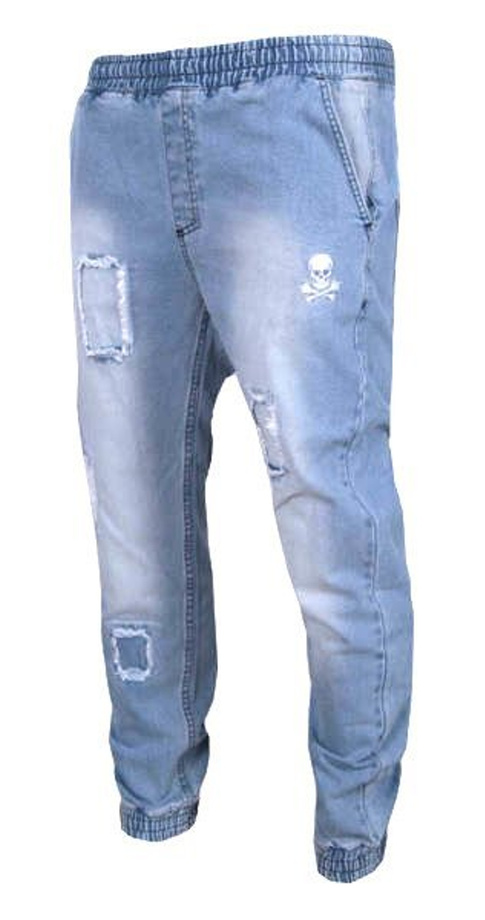 Spodnie Jogger Stoprocent RECT20 jeans light blue