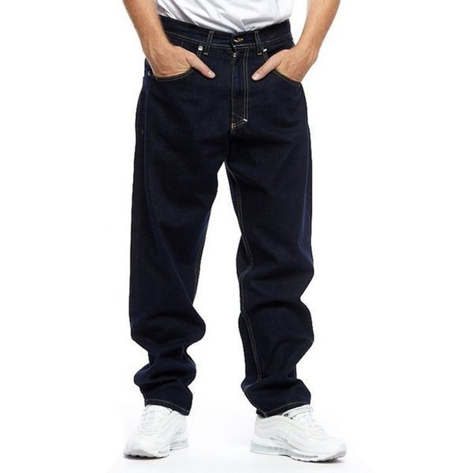Spodnie Mass Denim Slang jeans dark navy