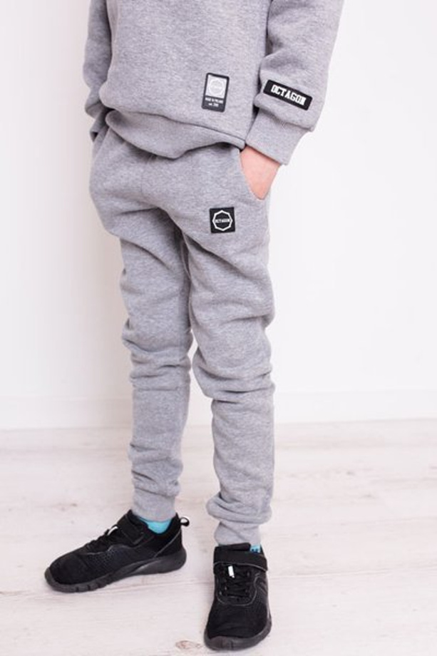 Spodnie dresowe dziecięce Octagon Classic grey